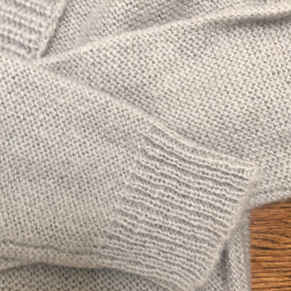 J Crew  Gray Pullover Mohair Blend Sweater M - Picture 7 of 8